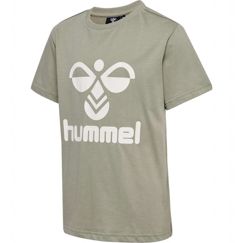 Hummel Tres S/S T-shirts Kinder Grau | 800142-519