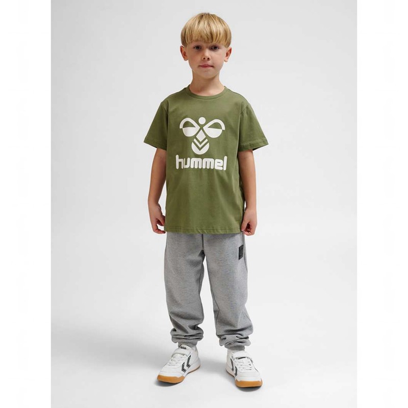 Hummel Tres S/S T-shirts Kinder Olivgrün | 509120-422
