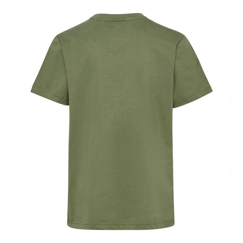 Hummel Tres S/S T-shirts Kinder Olivgrün | 509120-422