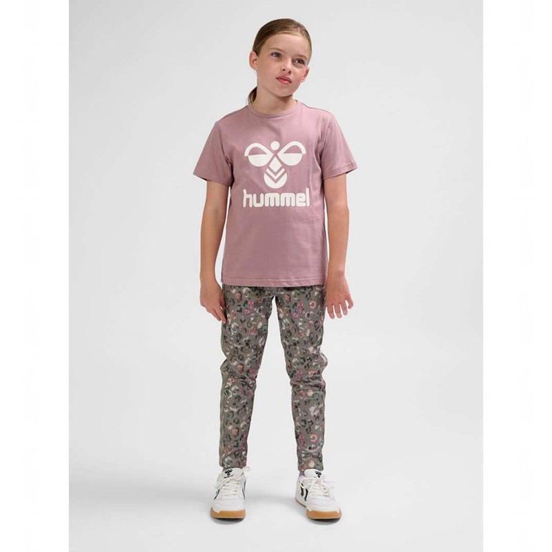 Hummel Tres S/S T-shirts Kinder Rosa | 552477-916