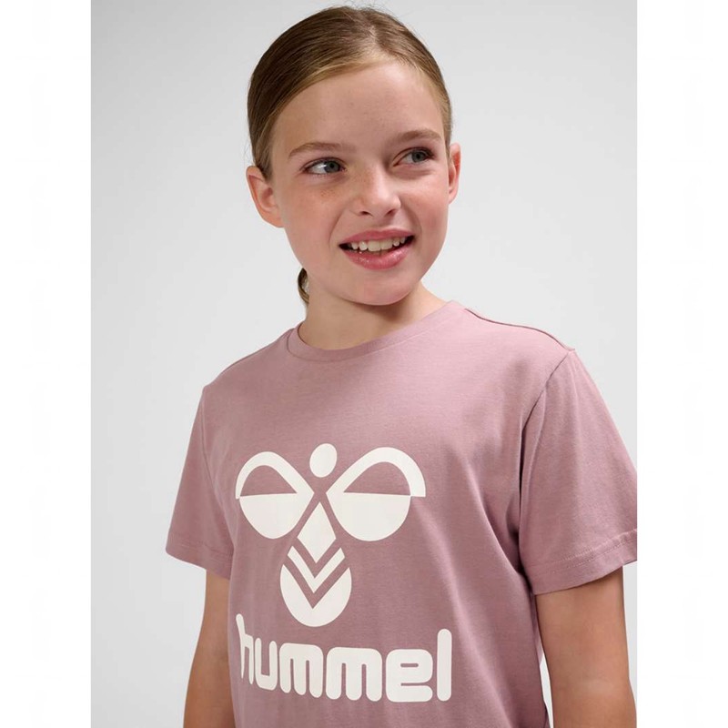 Hummel Tres S/S T-shirts Kinder Rosa | 552477-916