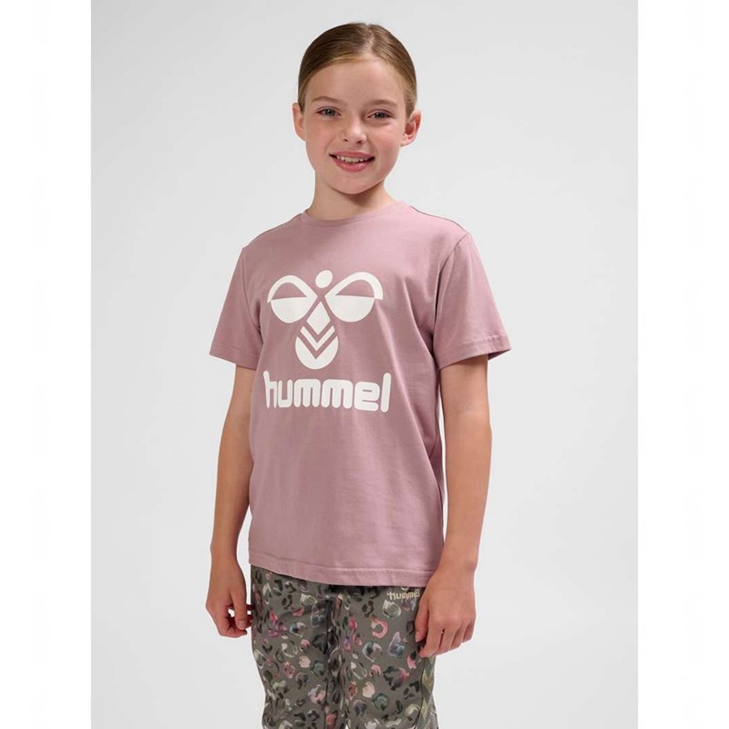 Hummel Tres S/S T-shirts Kinder Rosa | 552477-916