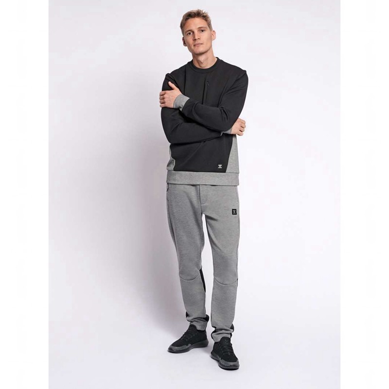 Hummel Tropper Sweatshirt Herren Schwarz | 059072-215