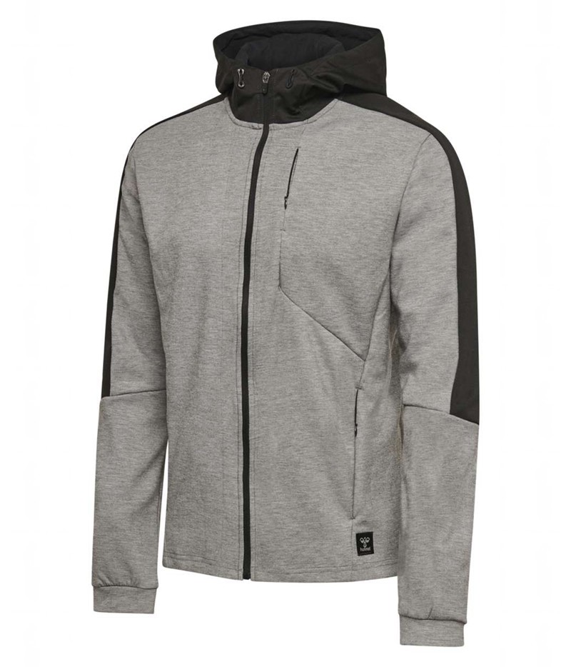 Hummel Tropper Zip Hoodie Herren Grau | 137600-703