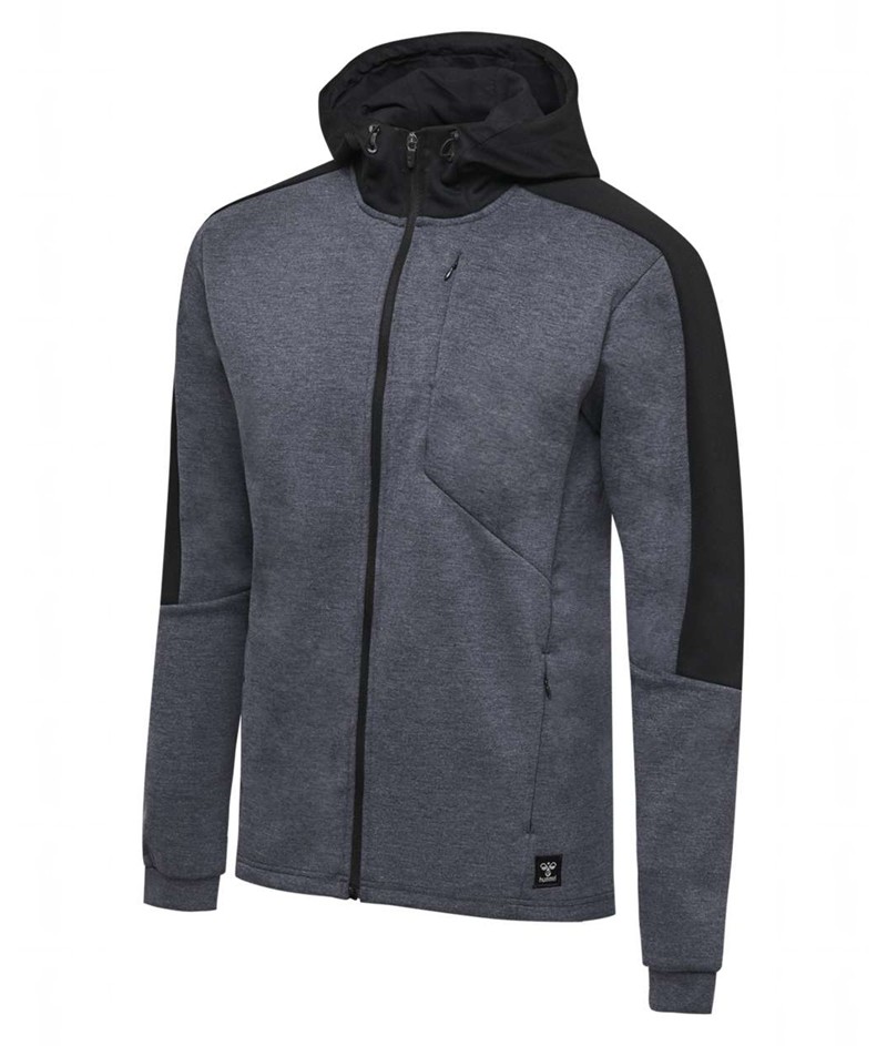 Hummel Tropper Zip Hoodie Herren Schwarz | 833098-910