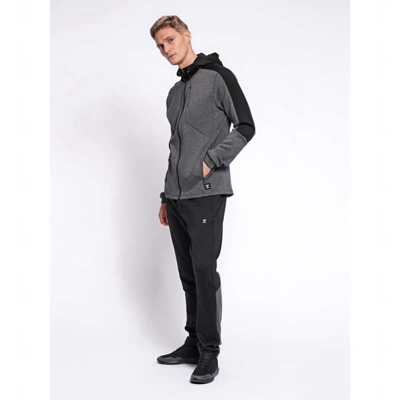 Hummel Tropper Zip Hoodie Herren Schwarz | 833098-910