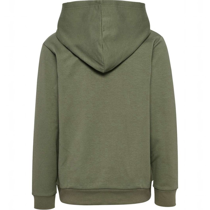 Hummel Tukas Hoodie Kinder Olivgrün | 597351-999