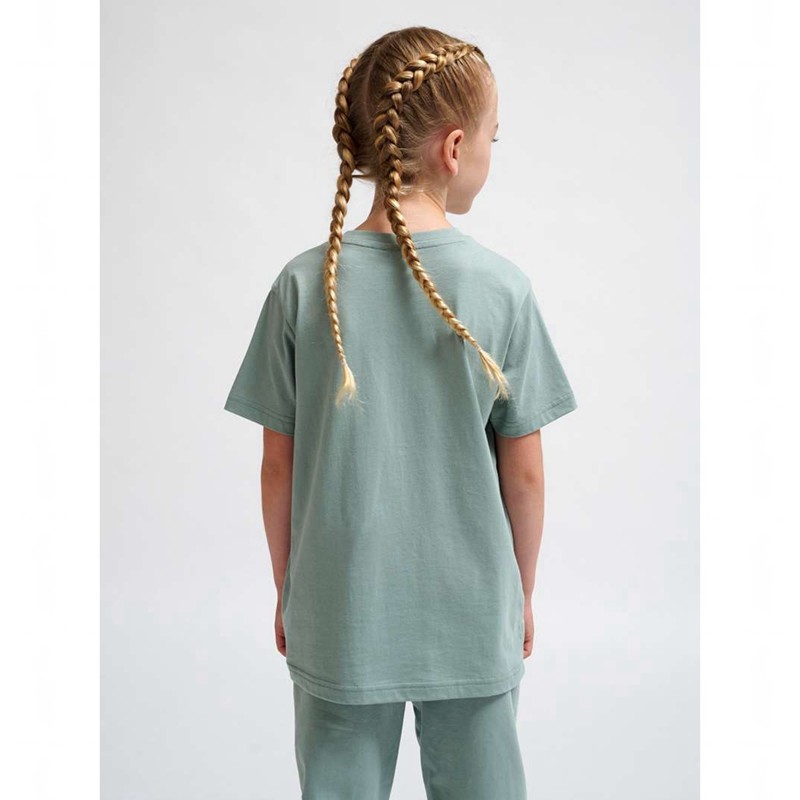 Hummel Tukas S/S 2-pack Hose Kinder Grün | 422648-991
