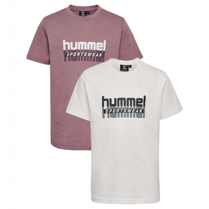 Hummel Tukas S/S 2-pack Jacken Kinder Weiß | 319136-654