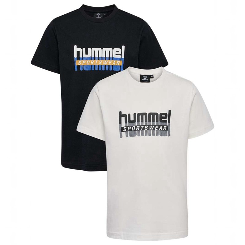 Hummel Tukas S/S 2-pack T-shirts Kinder Schwarz | 340180-775