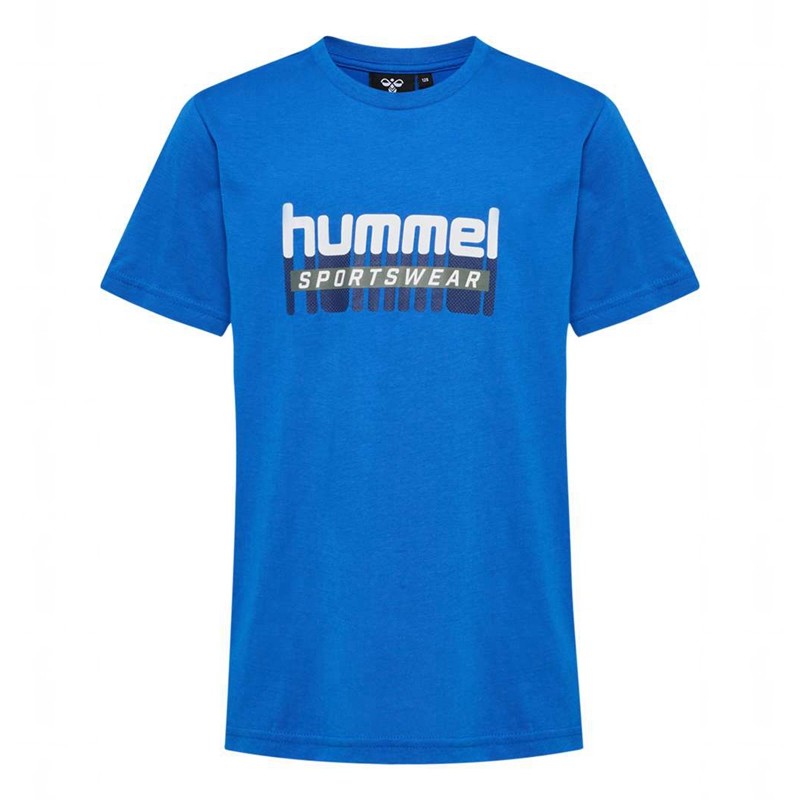 Hummel Tukas S/S T-shirts Kinder Blau | 753635-987