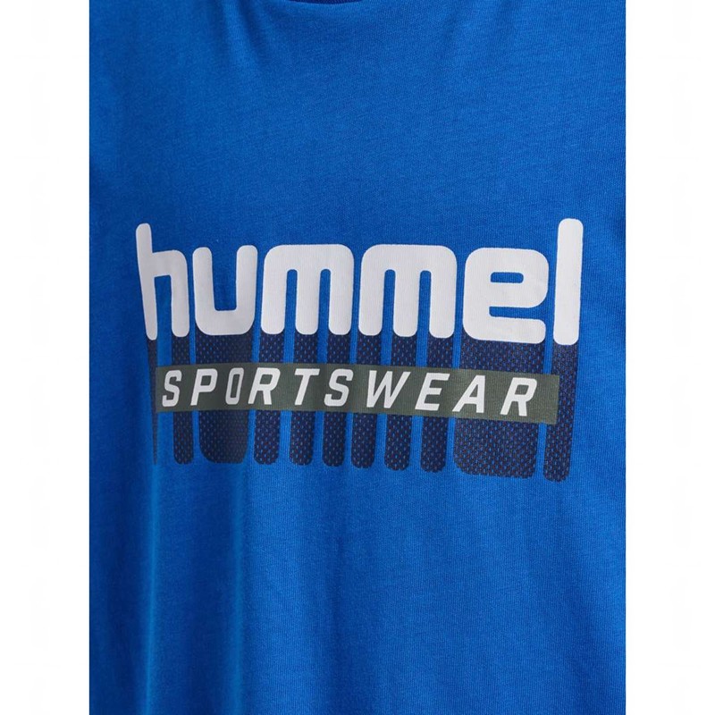 Hummel Tukas S/S T-shirts Kinder Blau | 753635-987