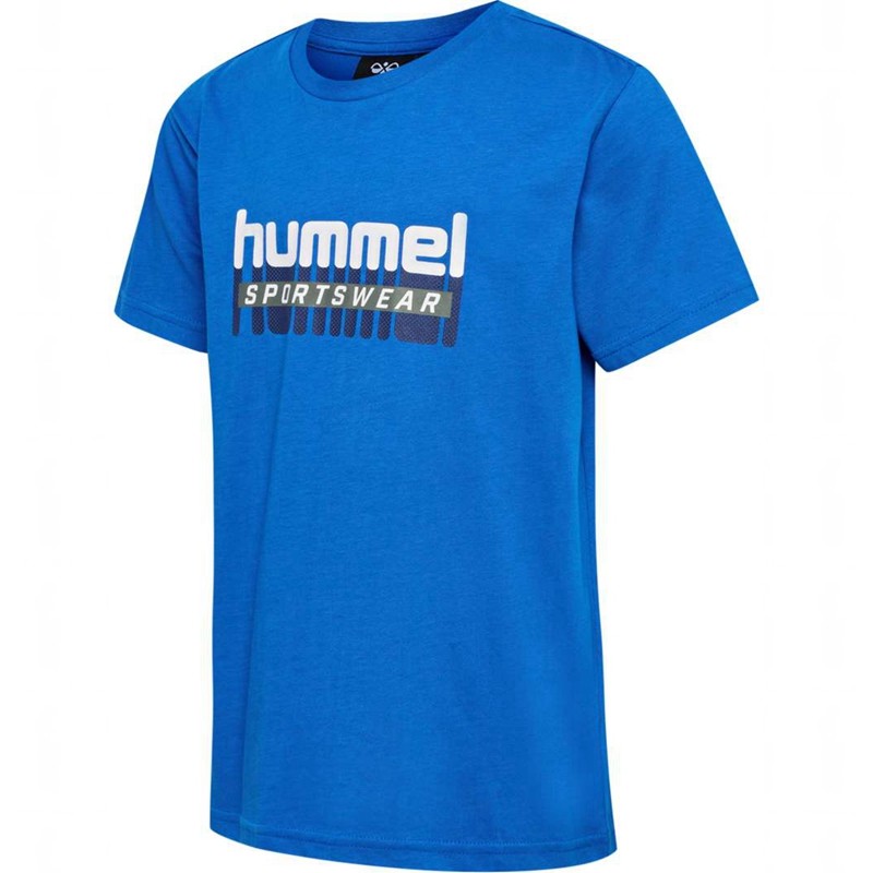 Hummel Tukas S/S T-shirts Kinder Blau | 753635-987