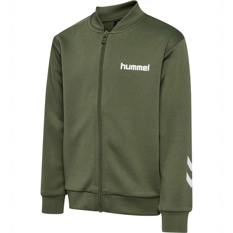 Hummel Tukas Trainingsanzug Kinder Olivgrün | 606713-538