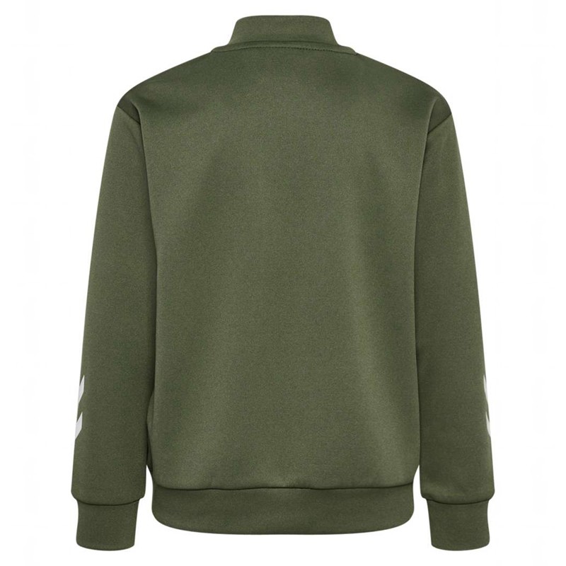 Hummel Tukas Trainingsanzug Kinder Olivgrün | 606713-538