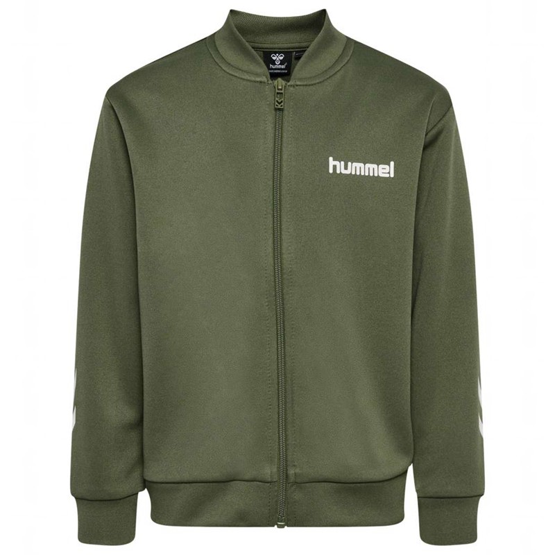 Hummel Tukas Trainingsanzug Kinder Olivgrün | 606713-538