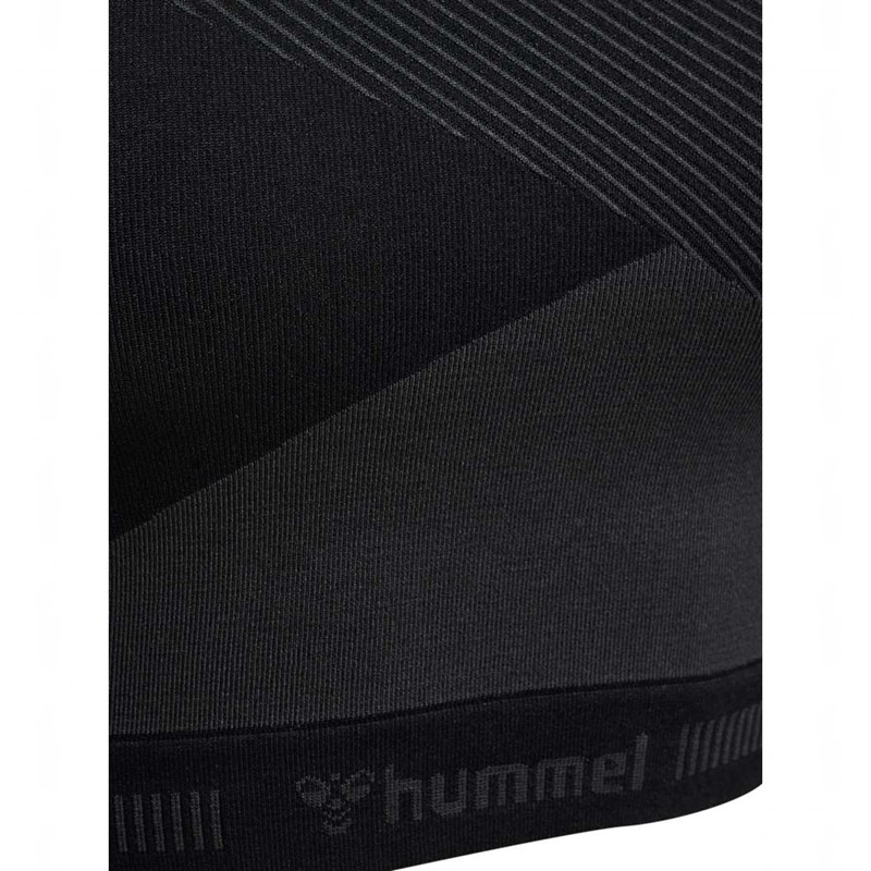 Hummel Unity Seamless Crop L/S T-shirts Damen Schwarz | 590172-452