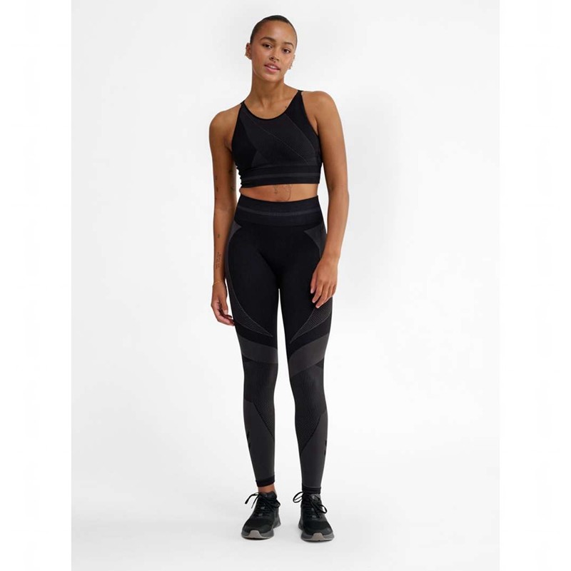 Hummel Unity Seamless Sweatshirts Damen Schwarz | 533600-417