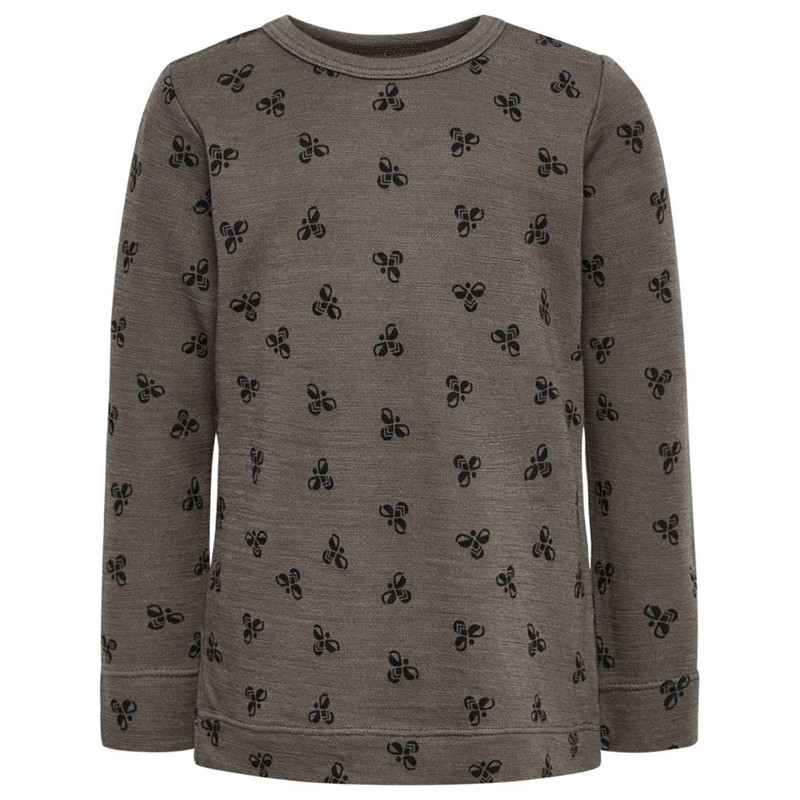 Hummel Vilmo Ls T-shirts Kinder Braun | 280966-513