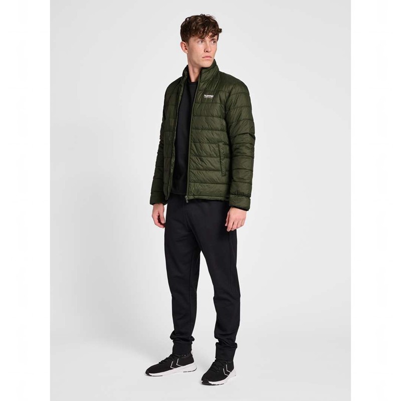 Hummel Wind Puff Jacken Herren Olivgrün | 974072-399