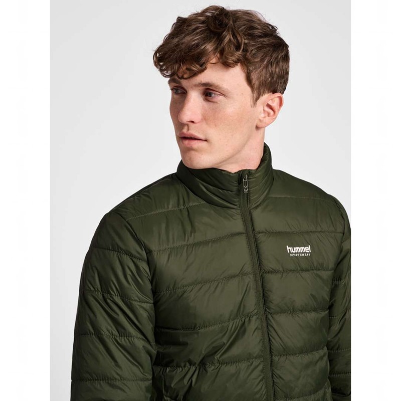 Hummel Wind Puff Jacken Herren Olivgrün | 974072-399