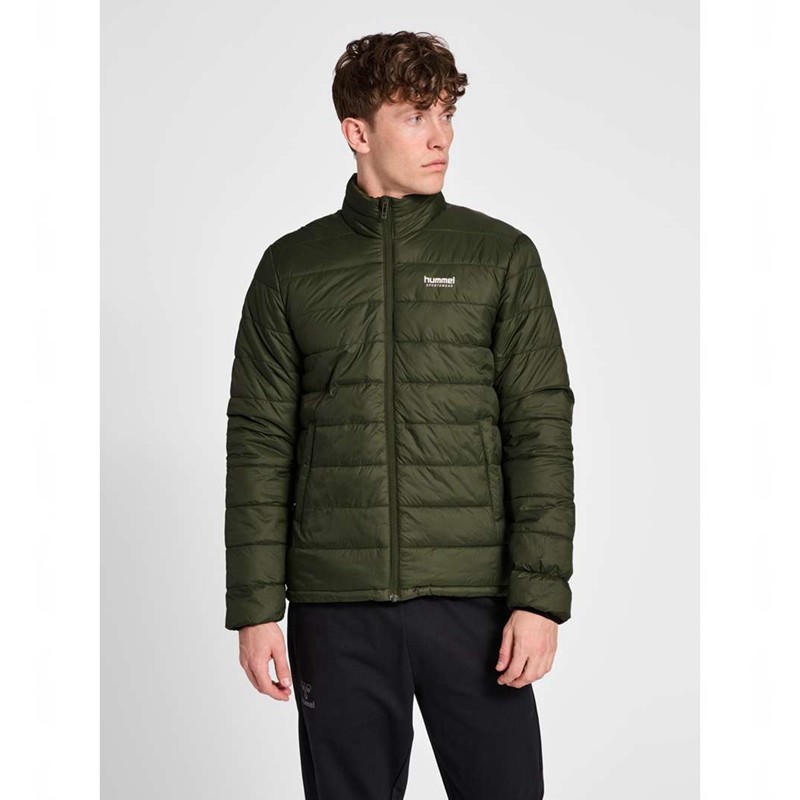 Hummel Wind Puff Jacken Herren Olivgrün | 974072-399