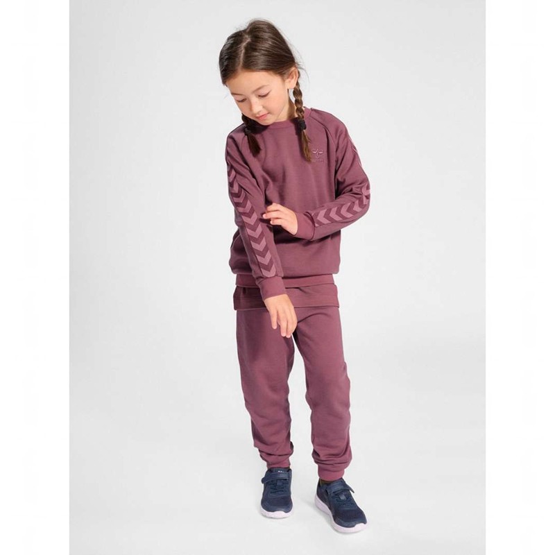 Hummel Wong Sweatshirt Kinder Rosa | 640474-818