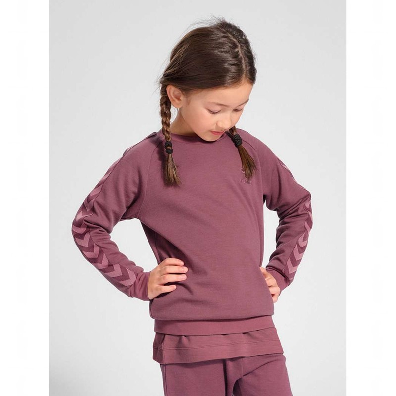 Hummel Wong Sweatshirt Kinder Rosa | 640474-818