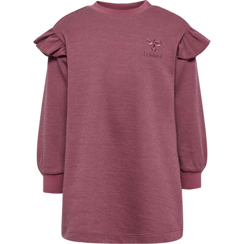 Hummel Wulbato Ls Kleid Kinder Rosa | 341606-467