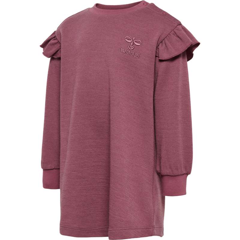 Hummel Wulbato Ls Kleid Kinder Rosa | 341606-467