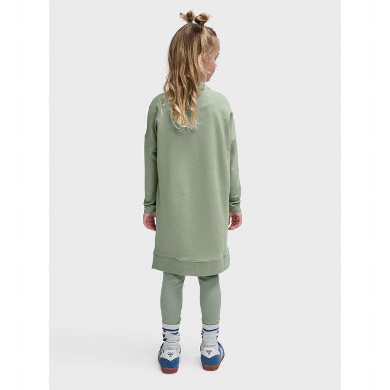 Hummel Zippi L/S Kleid Kinder Grün | 040137-912