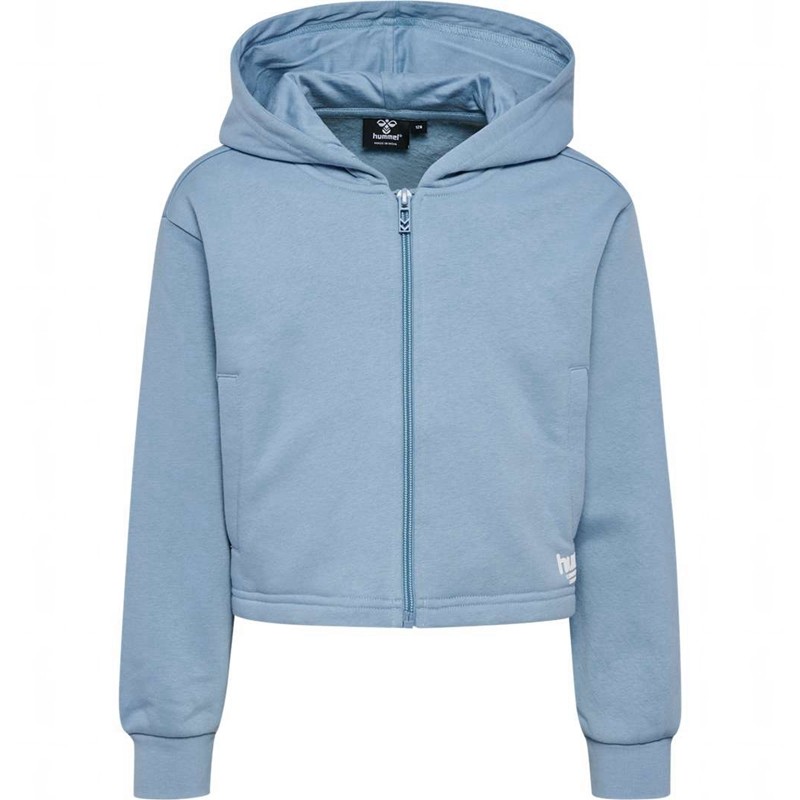 Hummel Zippi Zip Hoodie Kinder Blau | 140898-052
