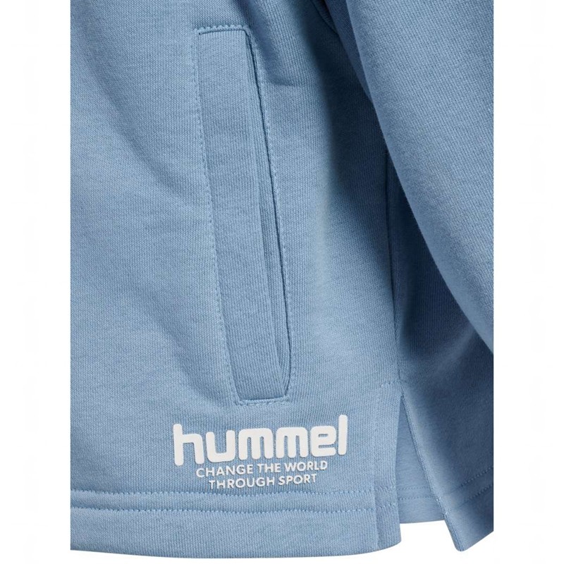 Hummel Zippi Zip Hoodie Kinder Blau | 140898-052