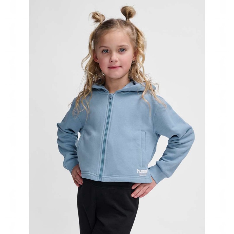 Hummel Zippi Zip Hoodie Kinder Blau | 140898-052